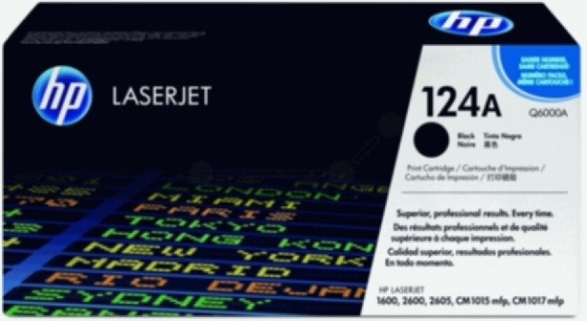 124A Toner Svart