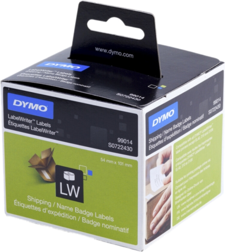 Dymo Etiketter Adresse/ Navneskilt 101x54mm - Lw