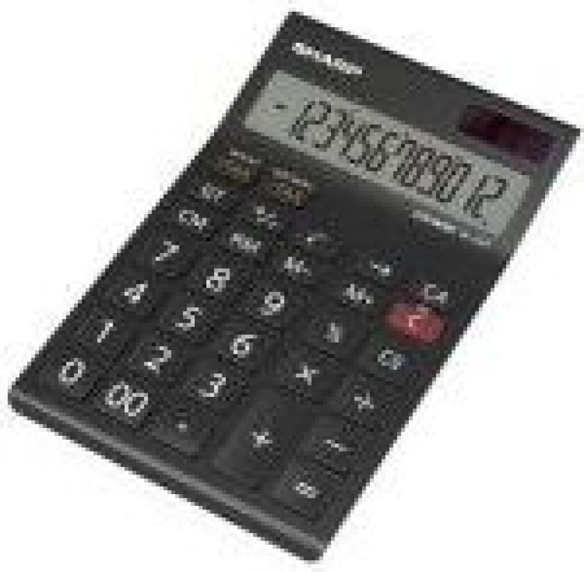 EL-125T Bordlommeregner Sort Display (indstil): 12 solcelle-drift, Batteridrevet (B x H x T) 112 x 13 x 176 mm