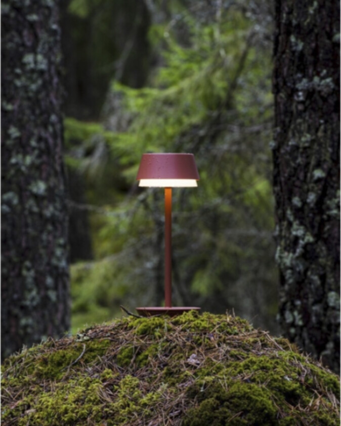 Lyon Bordlampe LED Rød USB RGB 3-trinns dimmering