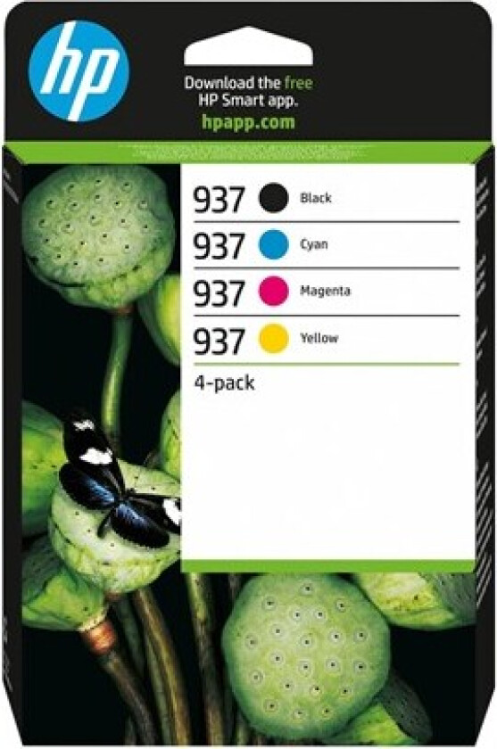 937 / 6C400NE - 4-Pack (Black Yellow Magenta Cyan) Ink - Blekkpatron Blå