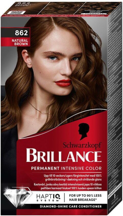 Schwarzkopf Brillance Intensive Color Creme 862 Natur Brown