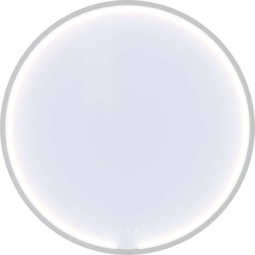 You Moon speil med lys, dimbar, Ø75 cm, matt hvit