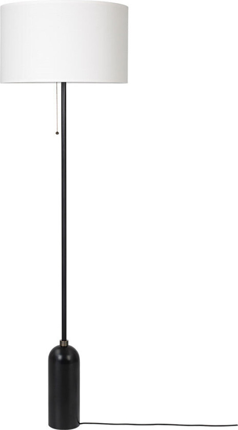 Gravity Floor Lamp Large White / Blackened Steel
