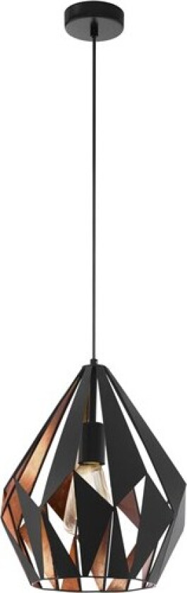 Carlton 1 Pendel, Sort/kobber