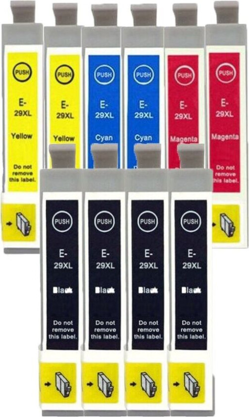 Kompatibel - Epson 29 XL blekkpatron økonomipakke 10 stk 156,8 ml