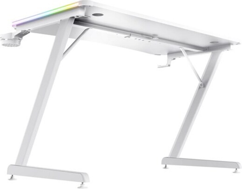 GXT709W Luminus RGB Desk - White Gamingbord