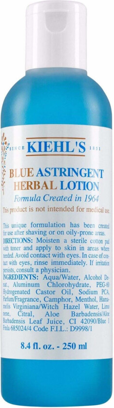 Blue Astringent Herbal Lotion (Størrelse: 250 ML)