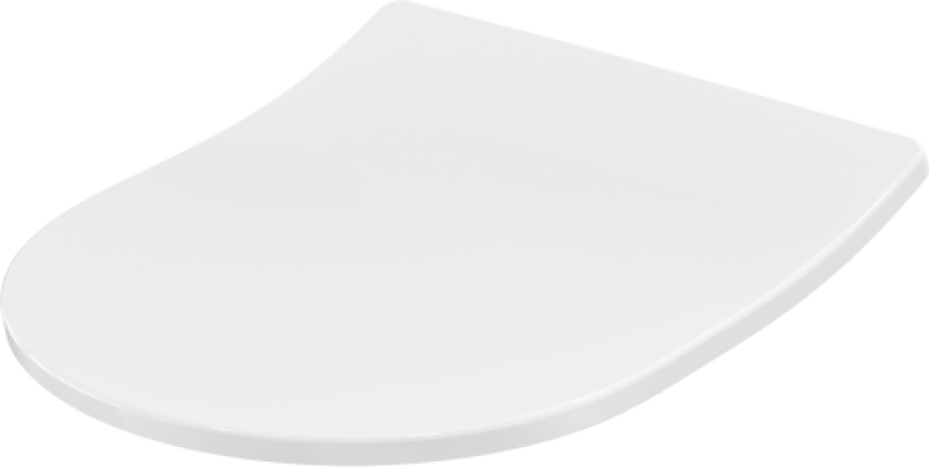 Til Slim-line toalettsete, soft close, avtakbar, hvit