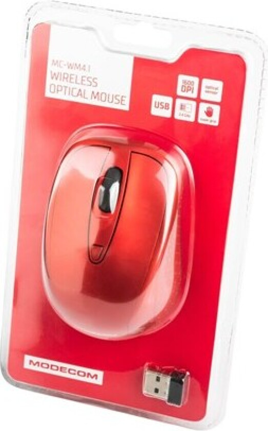MC-WM4.1 - Mus - Optisk - 4 - Rød