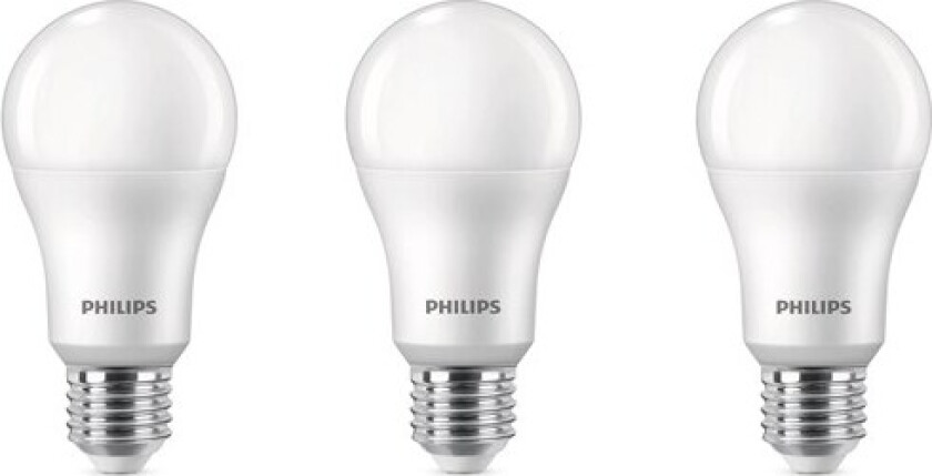 LED-lyspære 13W/827 (100W) Frosted 3-pack E27