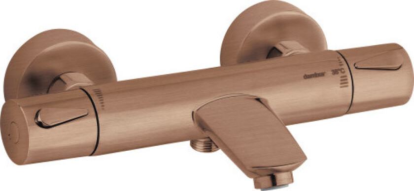 Silhouet Termostatkran Badekar - Børstet Kobber