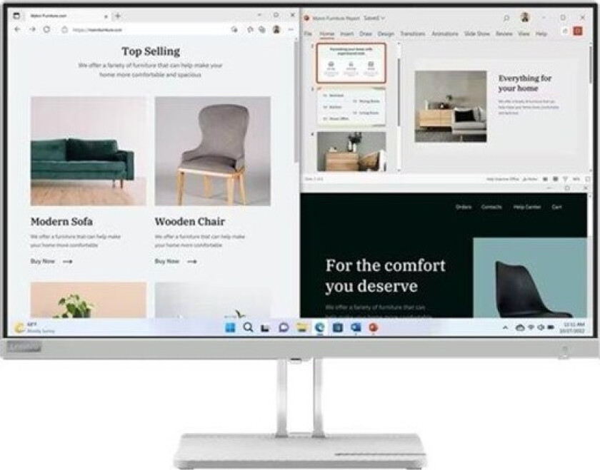 27" Lenovo L27e-40 - LED monitor - Full HD (1080p) - 27" - 4 ms - Skjerm