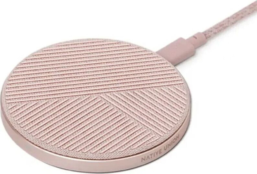 Drop 10W Trådløs Lader - Rosa