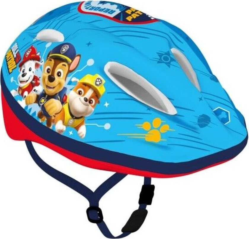 Paw Patrol sykkelhjelm gutter blå/rød str 52-56 cm