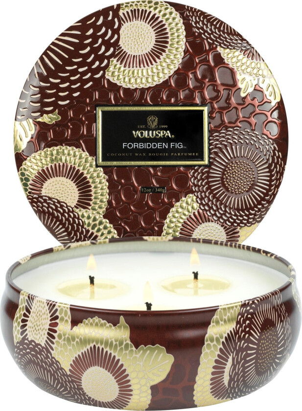 Forbidden Fig 3-Wick Tin Candle