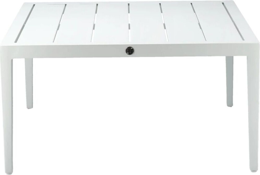 Santander salongbord 78 x 78 x 40 cm Hvit aluminium
