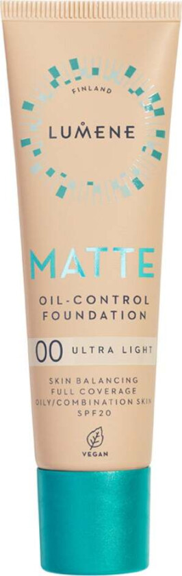 Matte Oil-Control Foundation SPF20 00 Ultra Light (30 ml)