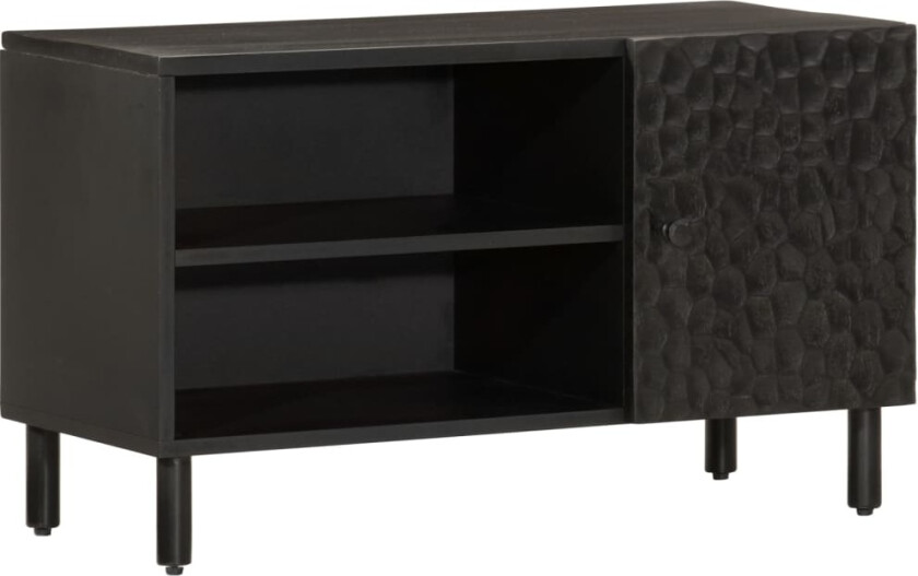 vidaXL TV-benk svart 80x31x46 cm heltre mango