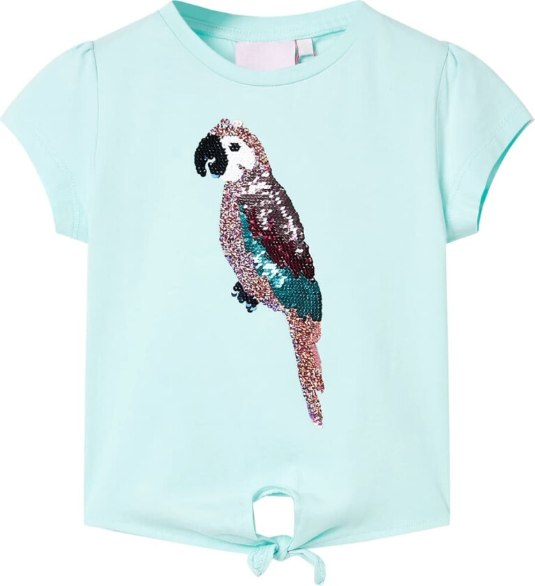 T-skjorte for barn lyse aqua 116