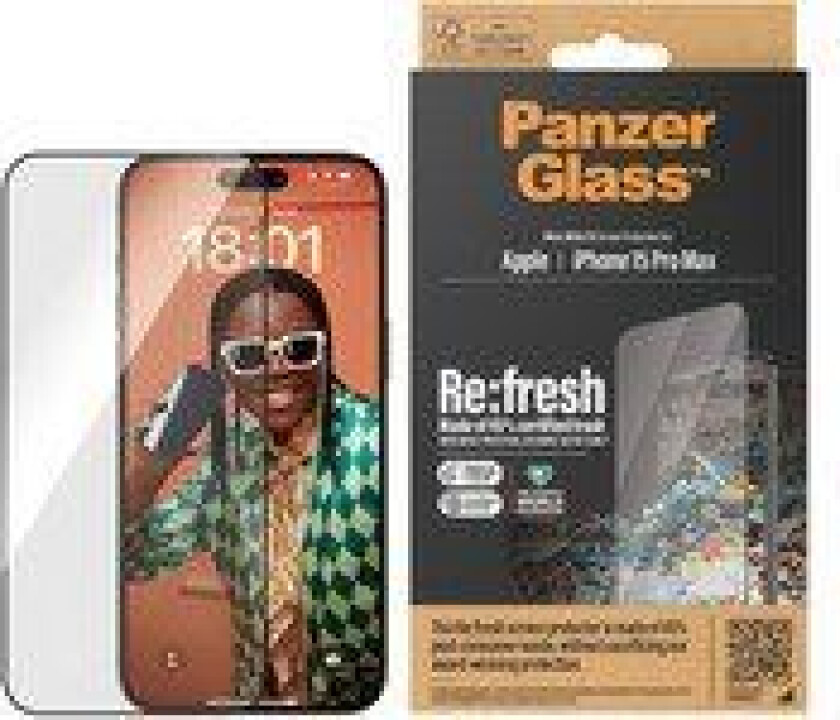 ™ Ultra-Wide Fit - Skjermbeskyttelse for mobiltelefon - Re:fresh Apple iPhone 15 Pro Max