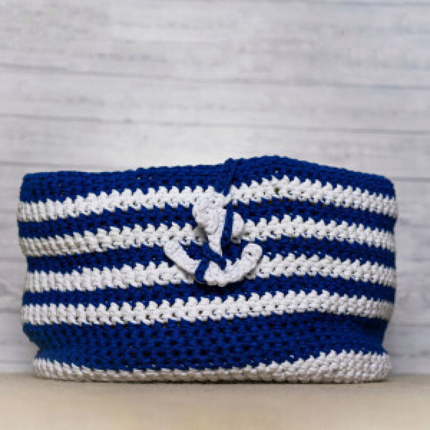 Nautisk Vaskekurv av Rito Krea - Kurv av Rito Krea - Free Nautical Laundry Basket Pattern