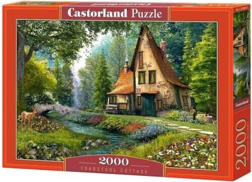 Toadstool cottage 2000 pcs Puslespill 2000 stykker Landskap