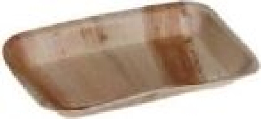 Tallerken Fad 24x16x2.5 cm Rektangulær Bionedbrydelig Palmeblad,25 stk/pk