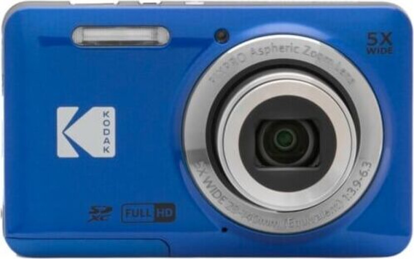 PIXPRO FZ55, 16 MP, 4608 x 3456 piksler, CMOS, 5x, Full HD, Blå