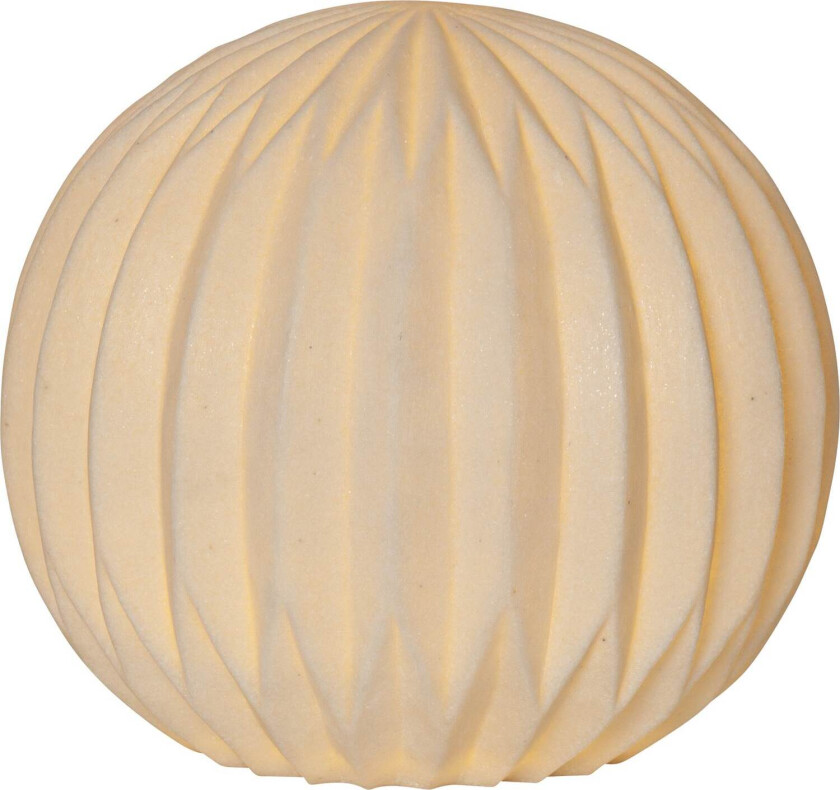 Utendørs dekorasjon Sandy Globe 30 cm Hvit