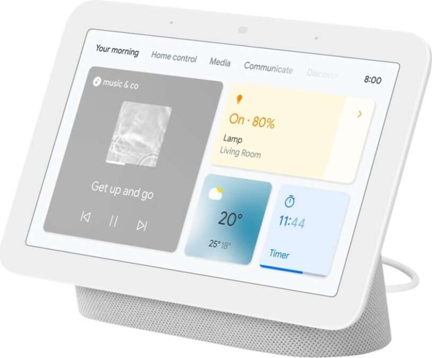 Nest Hub (2nd Gen) - Smart display - LCD 7 - trådløs - IEEE 802.11b/g/n/ac, Bluetooth - kritt