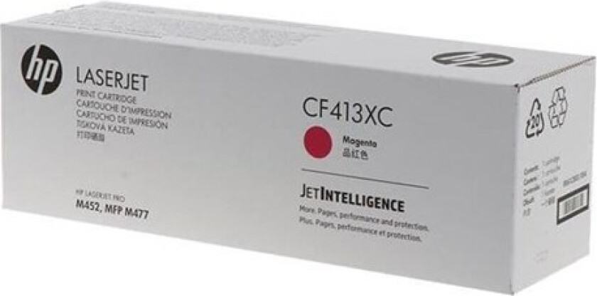 Toner CF413XC 410X Magenta Contract - Blekk patron / papir sett Rød