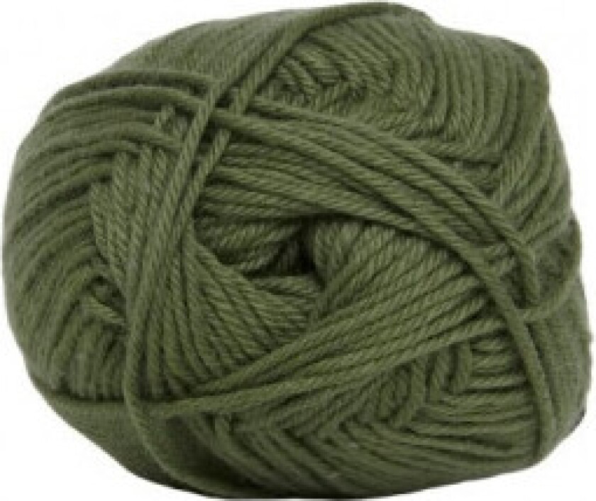 Cotton nr. 8 Garn 7150 Militærgrønn