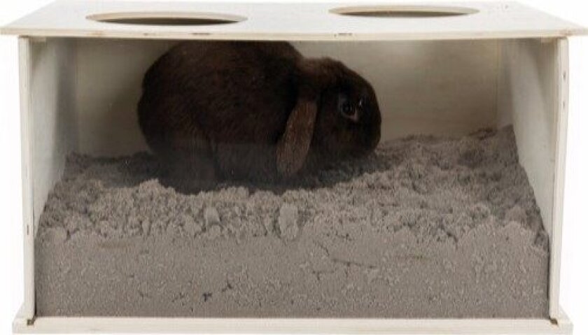 Burrowing box rabbits wood 58 × 30 × 38 cm