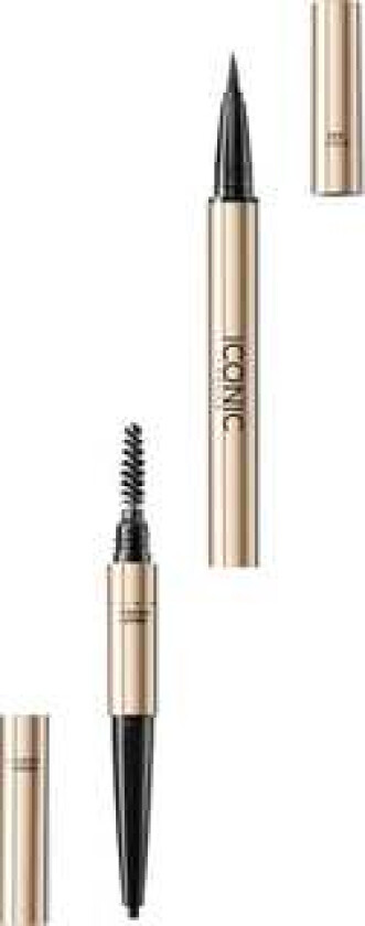 Iconic London Triple Precision Brow Definer Black Brown