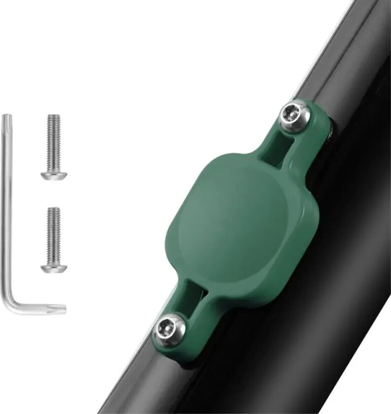 AirTag Plastdeksel m. Sykkelfeste - Grønn