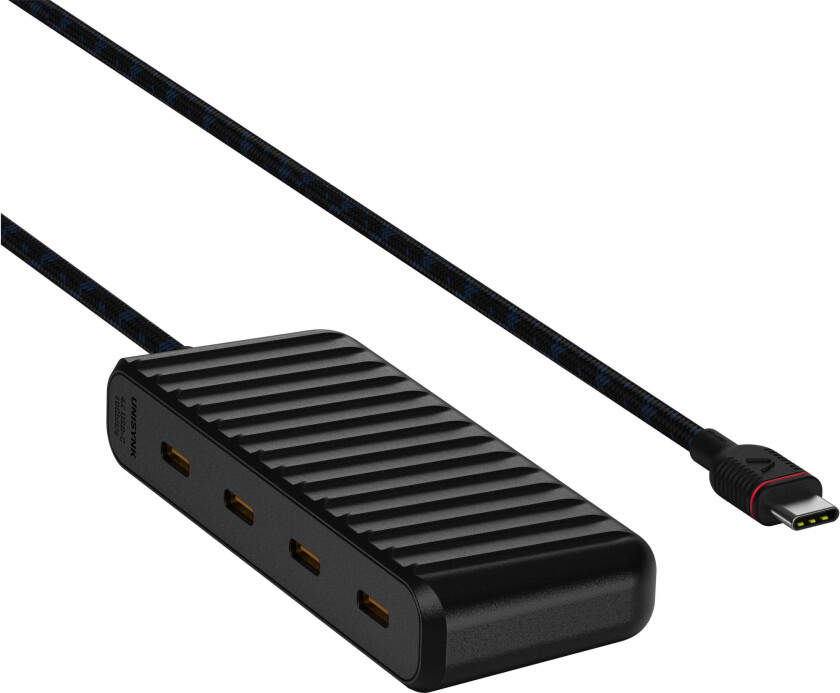 USB-C til 4x USB-C mini hub (sort)