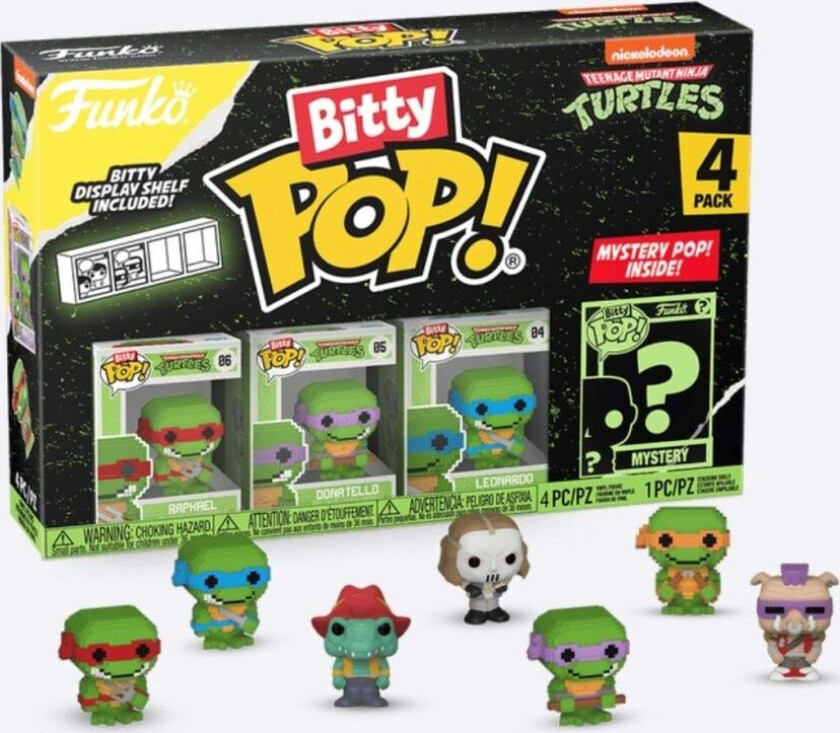 - TEENAGE MUTANT NINJA TURTLES BITTY POP! TEENAGE MUTANT NINJA TURTLES 4-PACK SERIES 4 - Figur