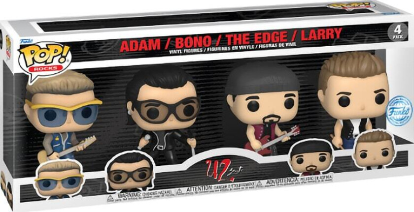 Pop! Exclusive U2 ZooTV figurer 4-pk