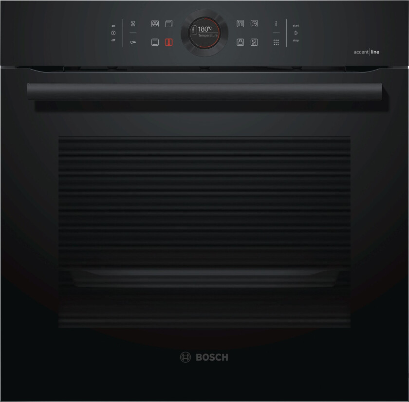 AccentLine Series 8 integrert stekeovn HBG872DC1S Carbon Black