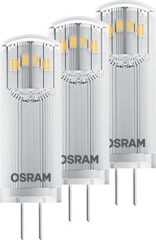 OSRAM BASE PIN - LED-lyspære - form: T14 - klar finish - G4 - 1.8 W (ekvivalent 20 W) - klasse F - varmt hvitt lys - 2700 K
