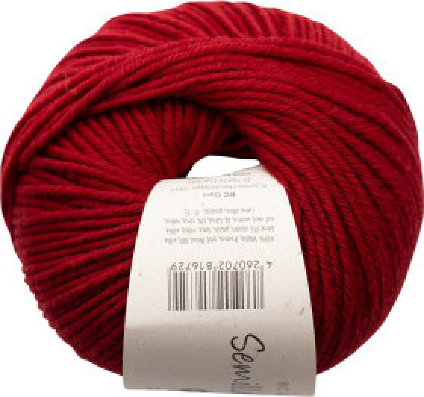 BC Yarn Semilla Grosso GOTS 012 Kirsebærrød