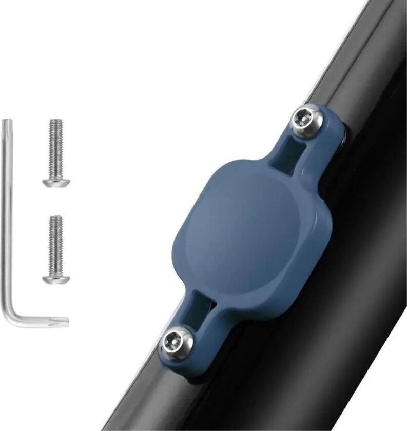 AirTag Plastdeksel m. Sykkelfeste - Blå