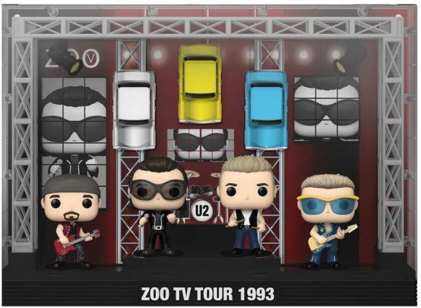 U2 POP! Moments DLX Vinyl Figure 4-Pack Zoo TV 1993 Tour 9 cm