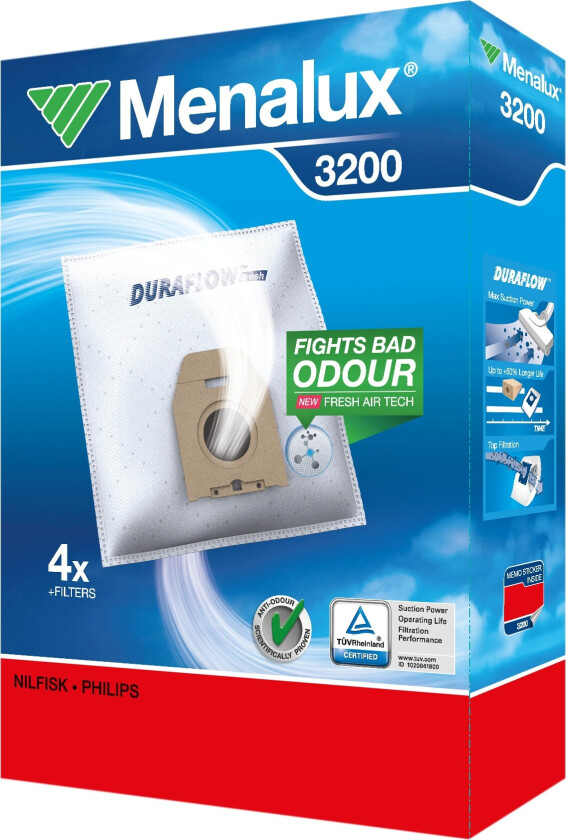 støvsugerposer 3200 til Philips, Nilfisk, Lloyds m.m.