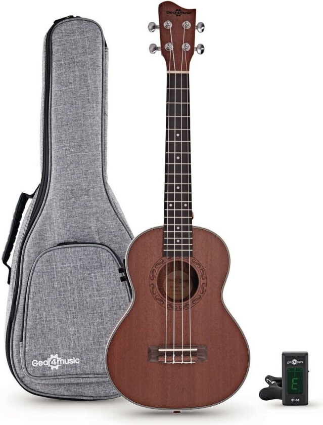 Bilde av Gear4Music Sapele Tenor Electro Ukulelepakke fra Gear4Music