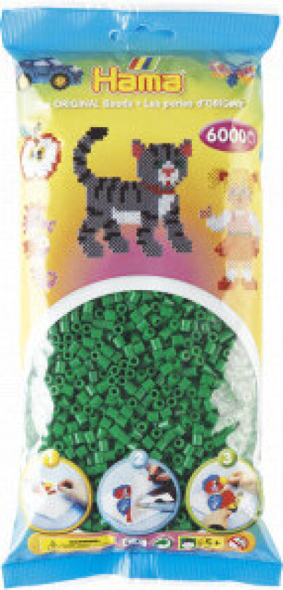 Midi 6000 Perler - Grønn 10