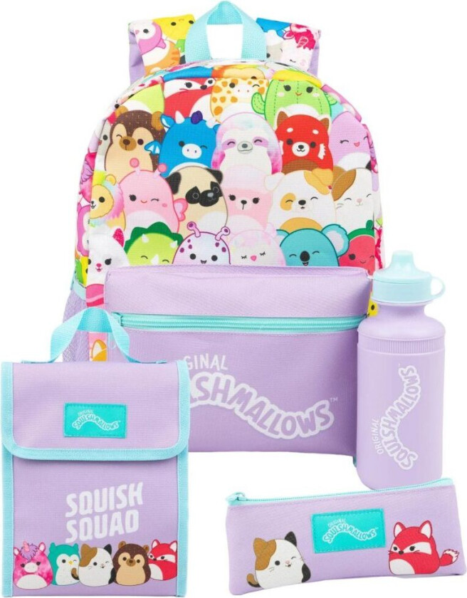 Squishmallows Logo Backpack Set