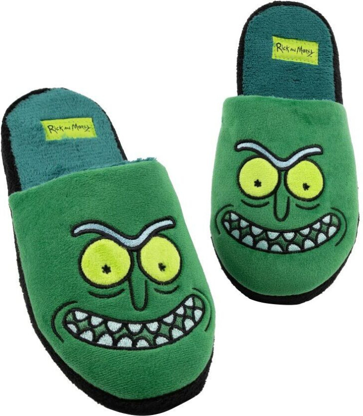 Rick And Morty Mens Pickle Rick Slippers