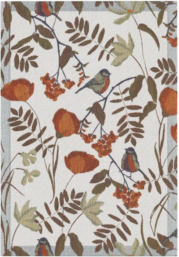 Fåglabäck kjøkkenhåndkle 35x50 cm Brunt-orange